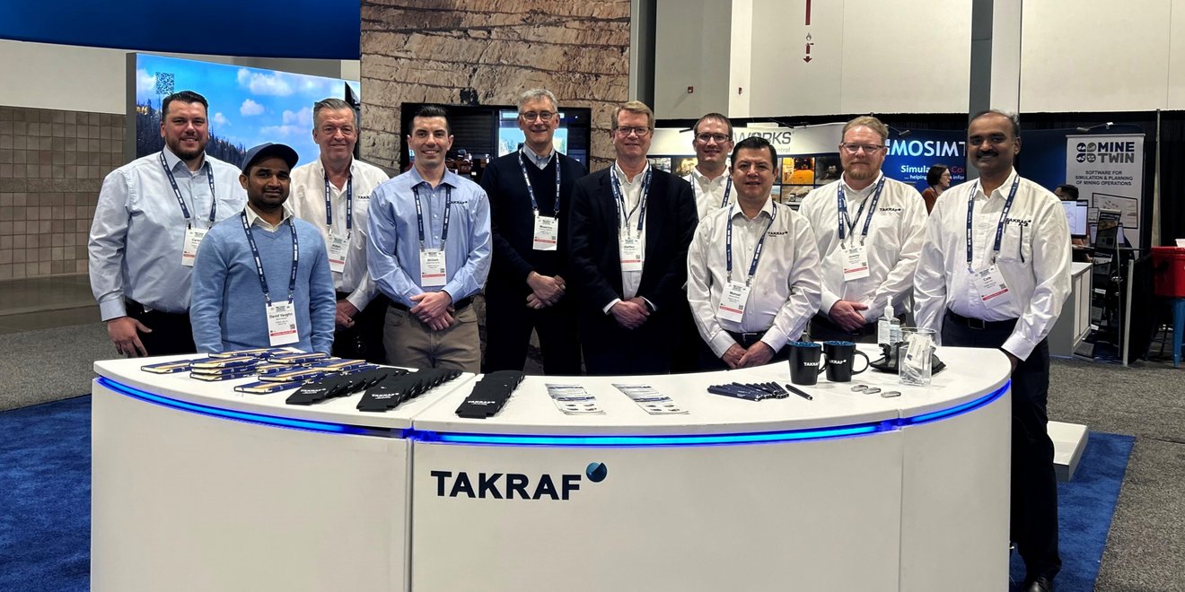 The TAKRAF Group team in Denver (Colorado), wrapping up MINEXCHANGE 2025.