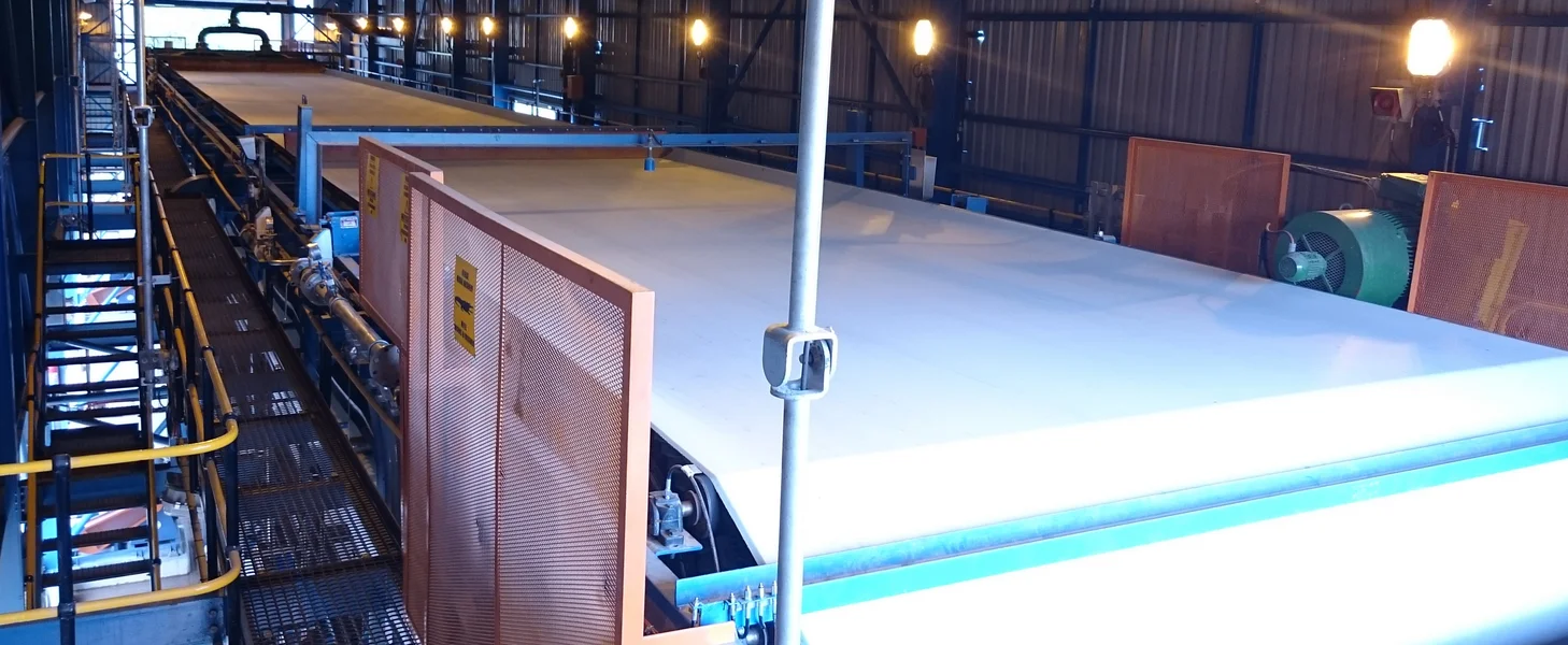 162 m² DELKOR Horizontal Vacuum Belt Filter