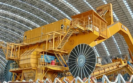 Reference picture of TAKRAF Semi-Portal Reclaimers