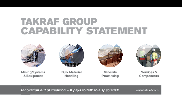 TAKRAF Australia capability statement