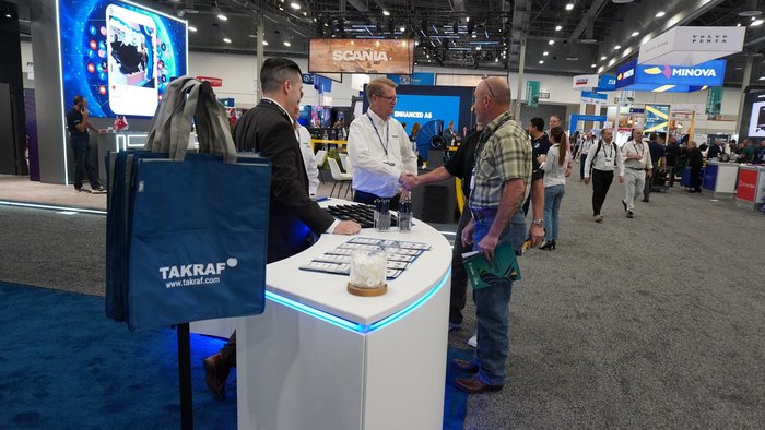 The TAKRAF exhibition booth on MINExpo 2024