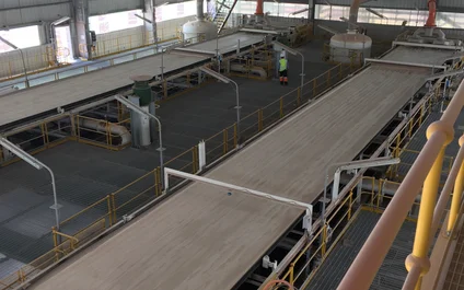 DELKOR Horizontal Belt Filters from a similar project for Phosphate tailings