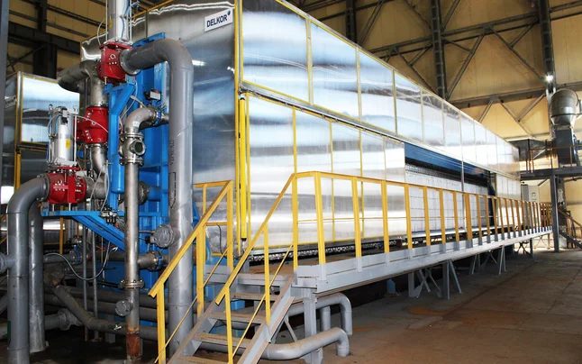 DELKOR Filter Press. a large machine called a filter press.