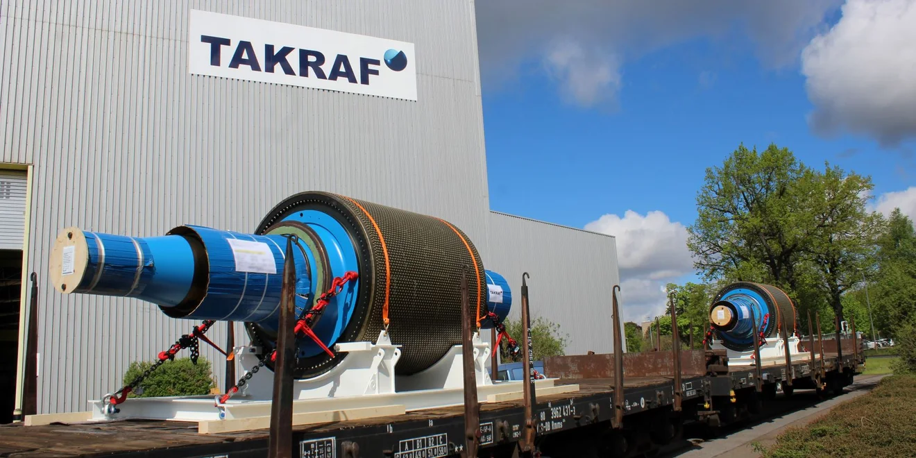 Shipment of TAKRAF refurbished HPGR pulleys in Mauritania