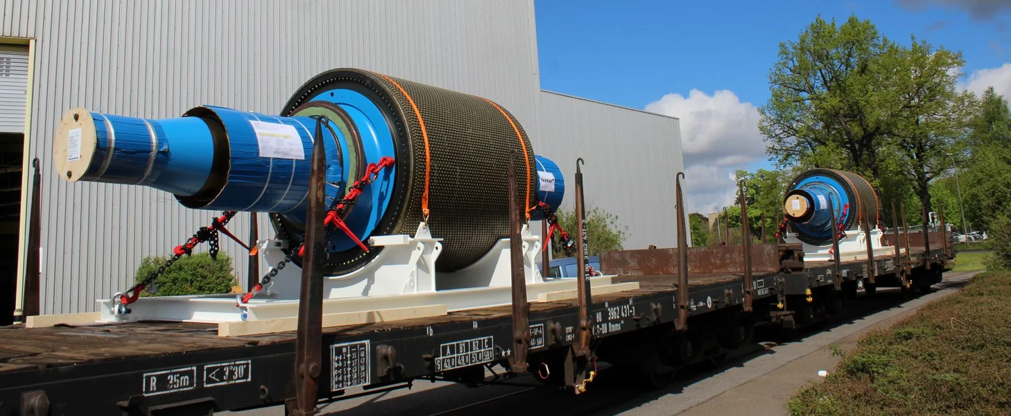 Shipment of TAKRAF refurbished HPGR pulleys in Mauritania