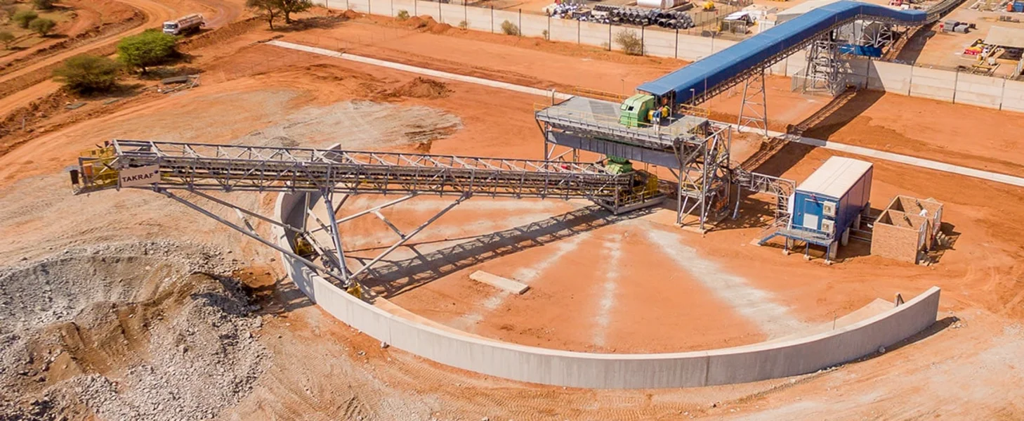 TAKRAF Radial Stacker, South Africa.