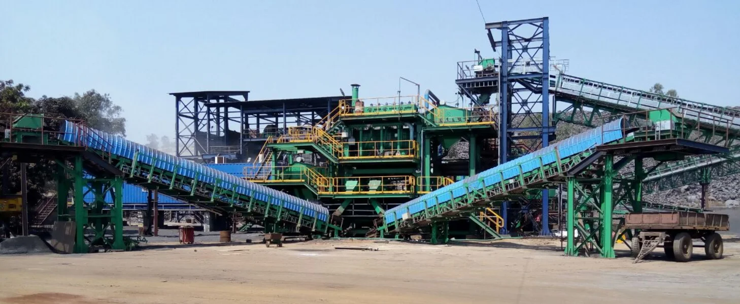 APIC jigging plant for recovery of metal from ferrochrome slag