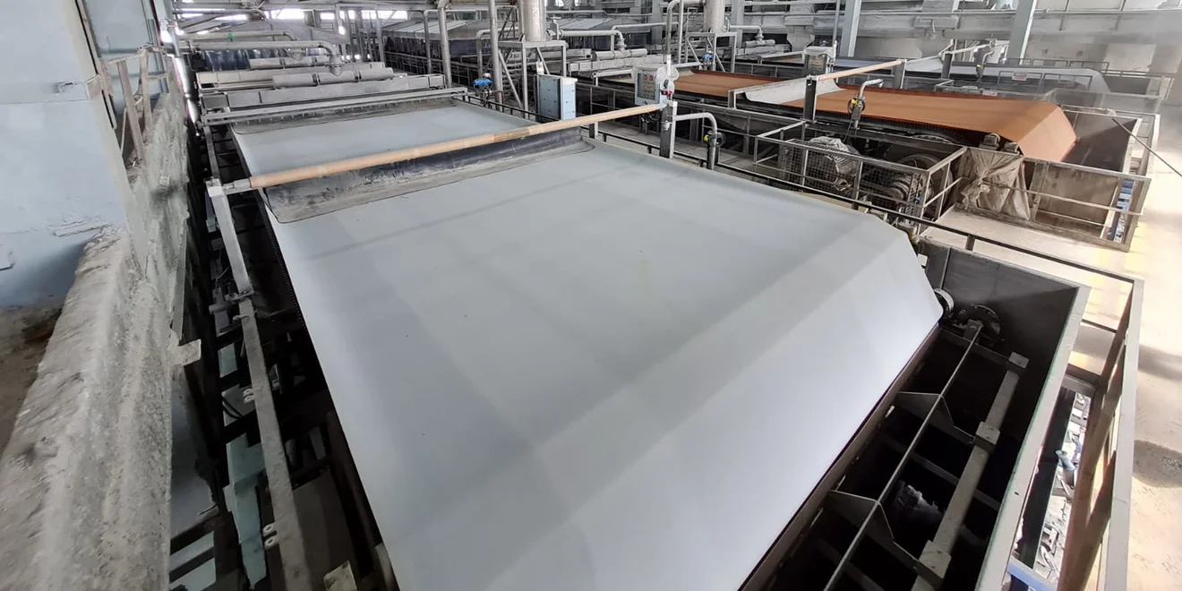 DELKOR Horizontal Vacuum Belt Filter for phosphoric acid slurry filtration