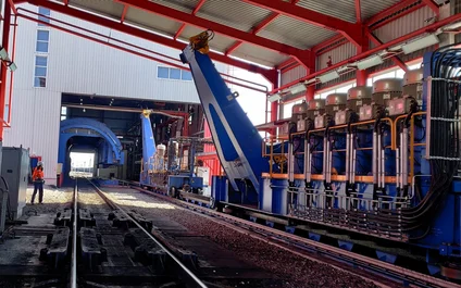 Wagon unloading station