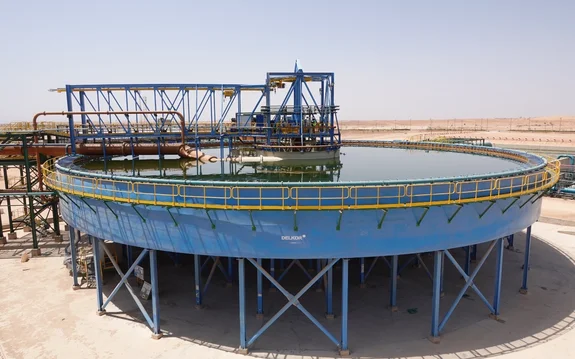 DELKOR Thickener for rock phosphate in Morocco.