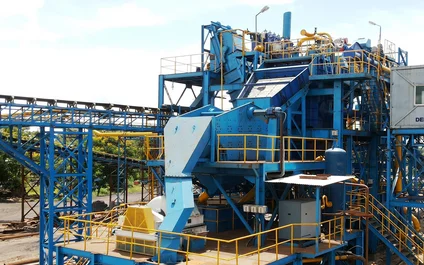 APIC jig coal washery with 250 t/h capacity for a coal washery