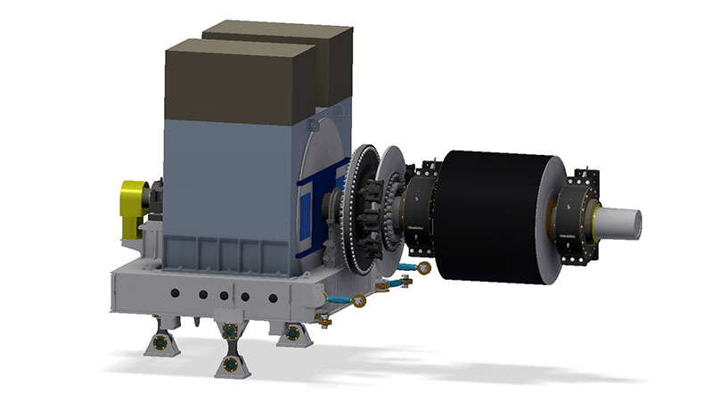 Concept photo of innovative belt conveyor system